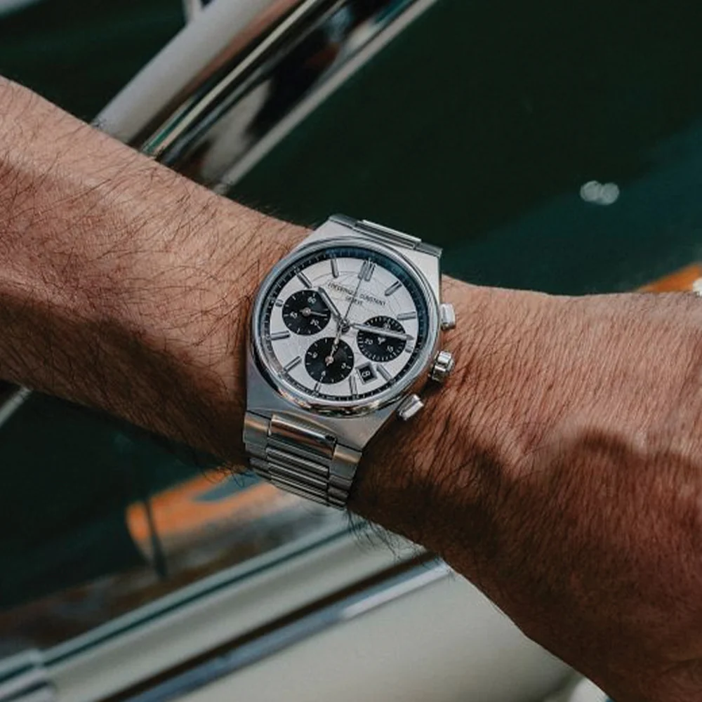 Highlife Chronograph Automatic 41mm - White on Bracelet - Image 3