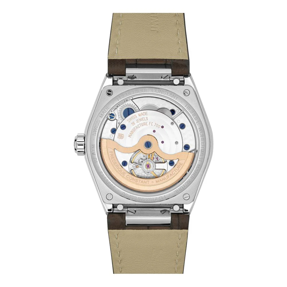 Highlife Worldtimer Manufacture 41mm - Brown on Leather Strap - Image 3