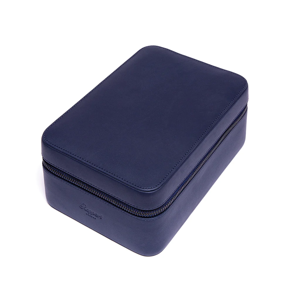 Hyde Park Four Zip Case - Navy - Image 6