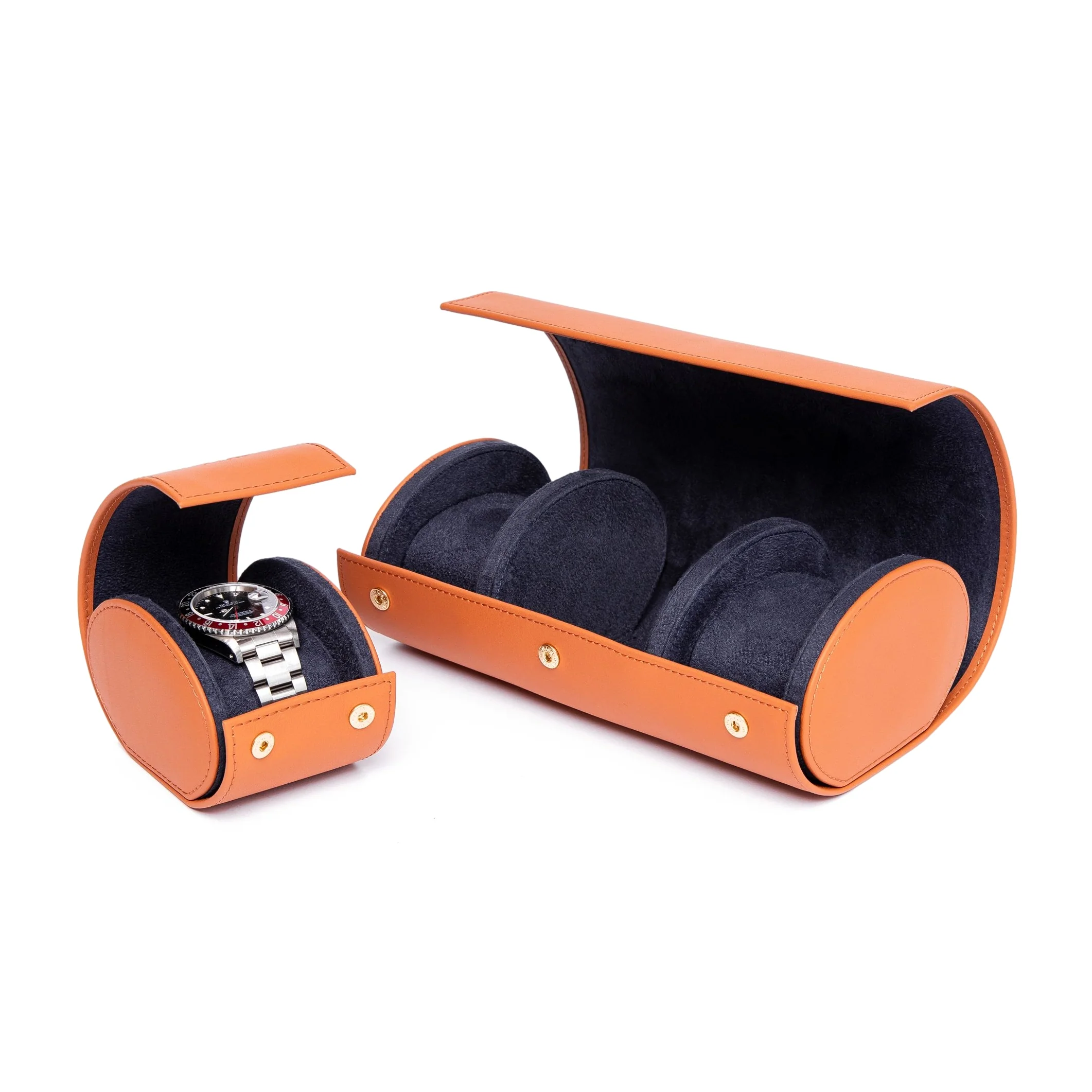 Hyde Park Three Watch Roll - Tan - Image 2