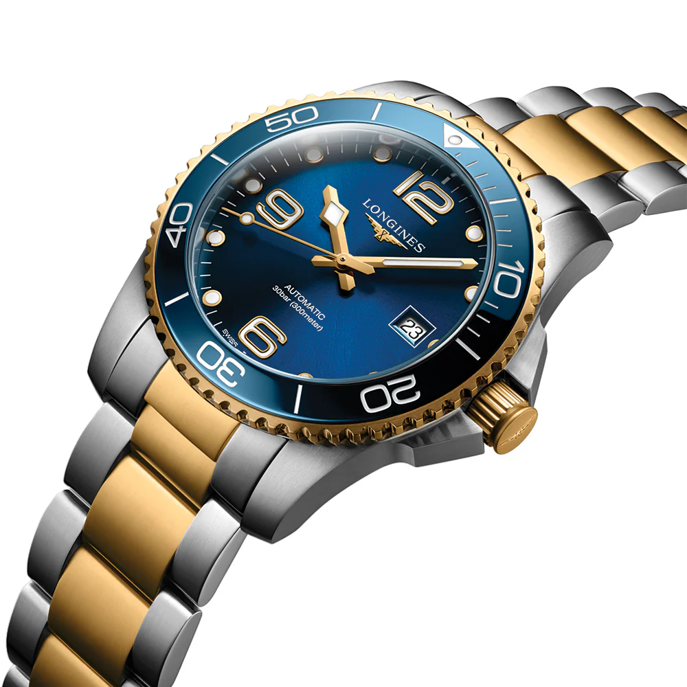 HydroConquest Two-Tone 41mm - Blue on Bracelet - Image 4