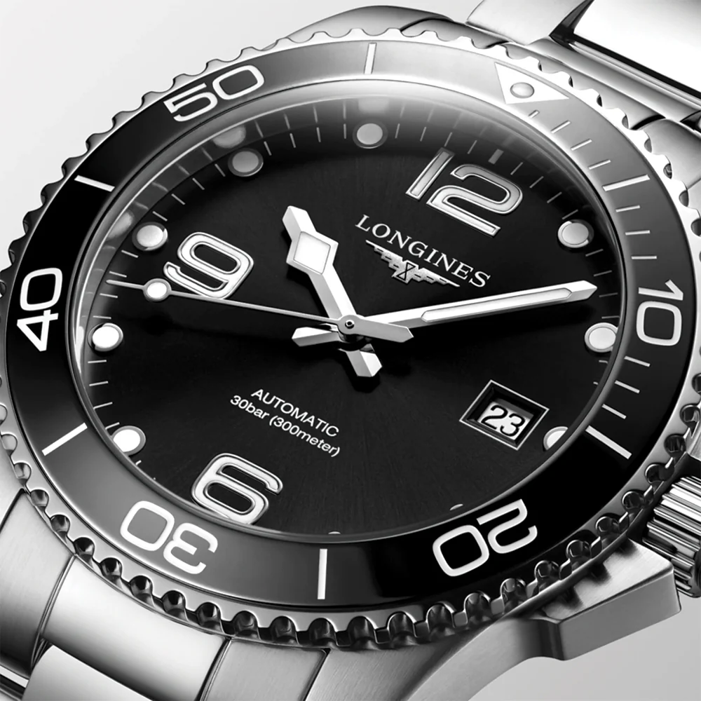 HydroConquest 41mm - Black on Bracelet - Image 5