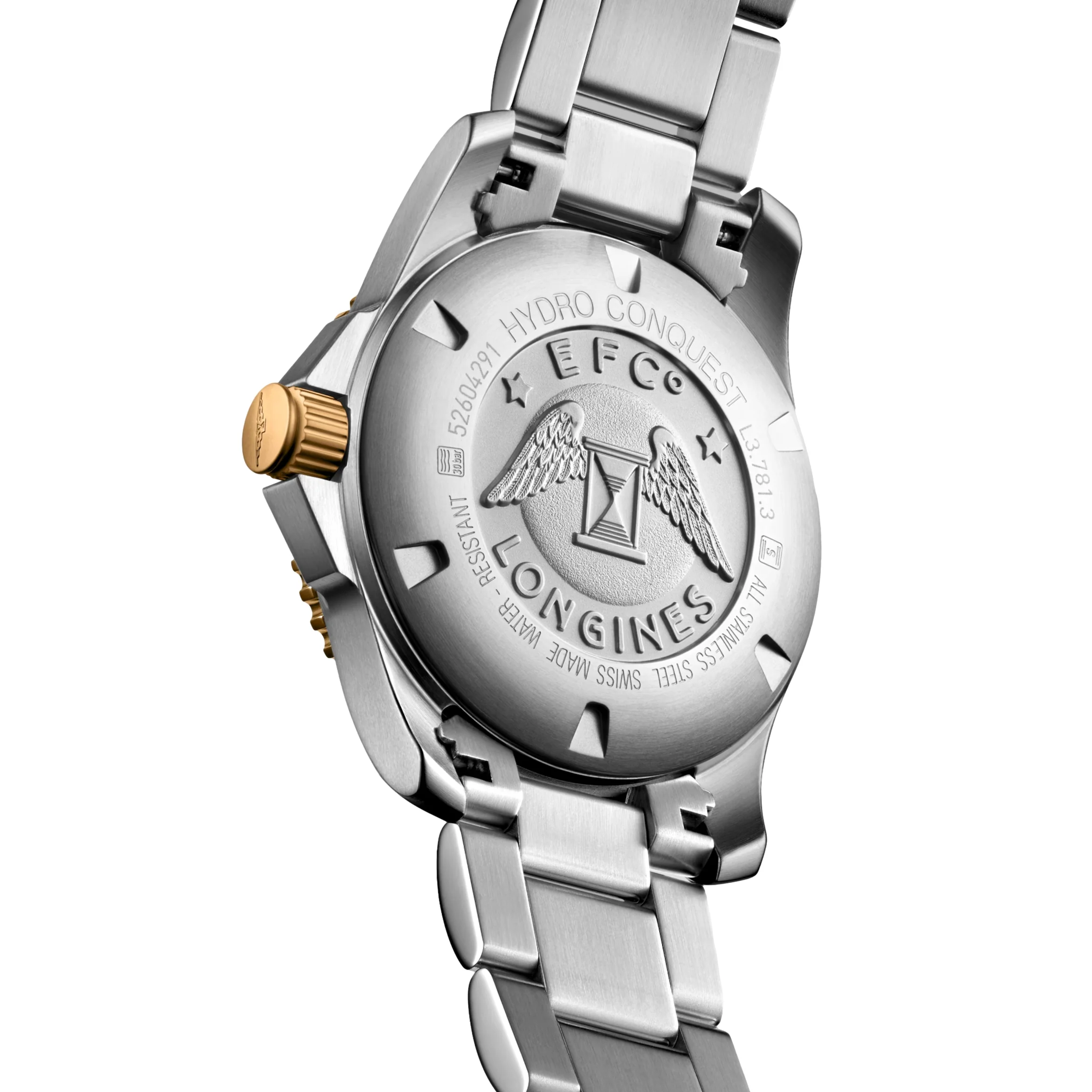 HydroConquest Ceramic Bezel Two-Tone 41mm - Black on Bracelet - Image 7