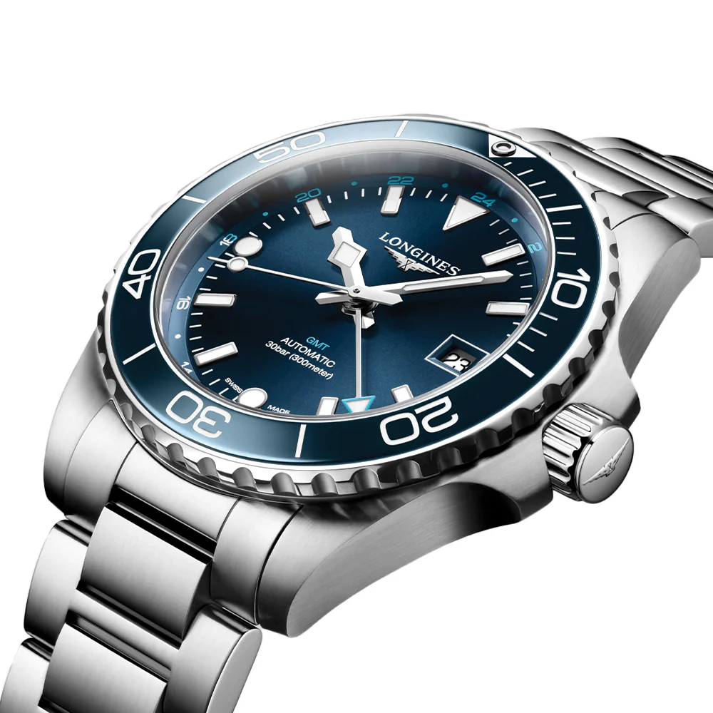 HydroConquest GMT 41mm - Blue on Bracelet - Image 2