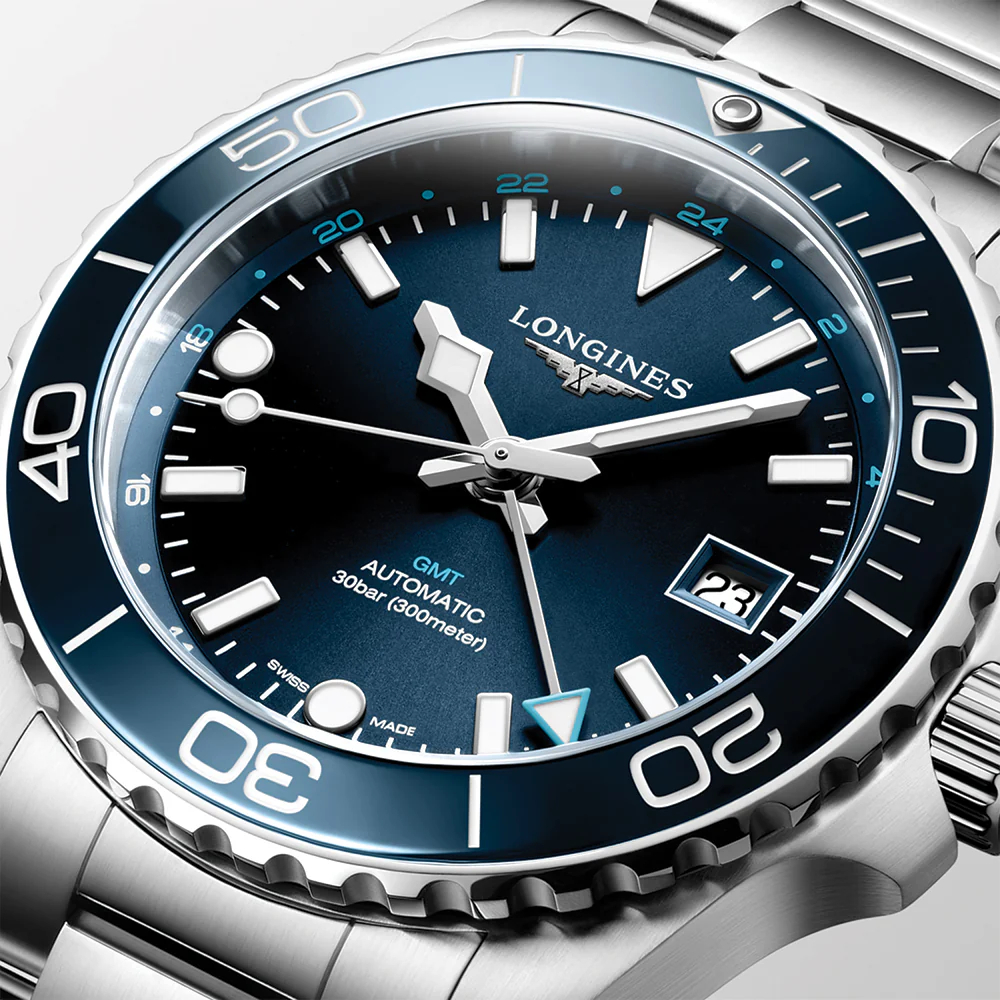 HydroConquest GMT 41mm - Blue on Bracelet - Image 4