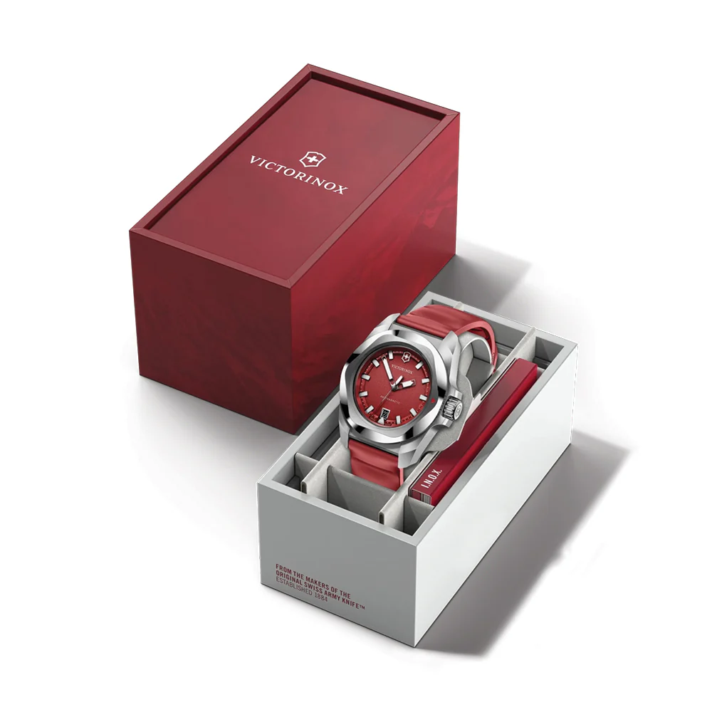I.N.O.X. 41mm - Red on Rubber Strap - Image 6