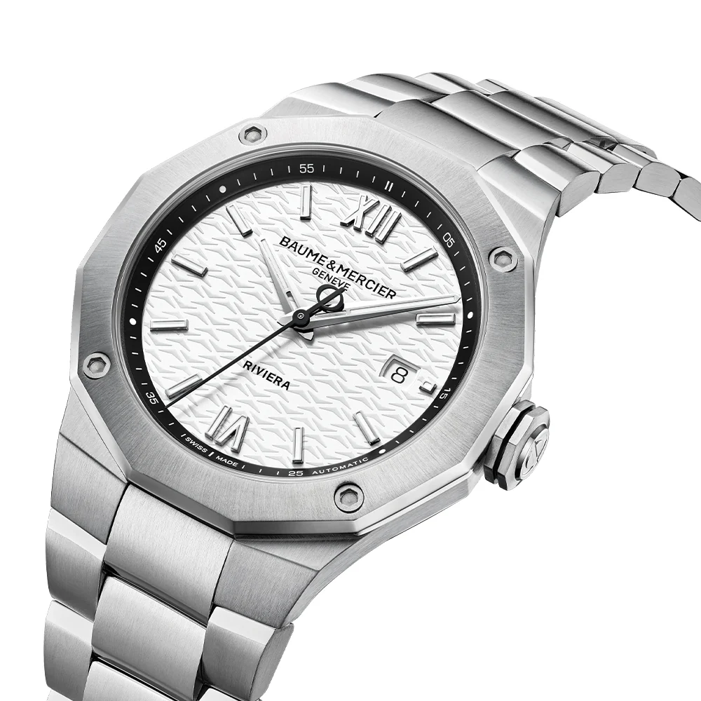 Riviera 10829 Automatic Date 42mm - White on Bracelet - Image 2