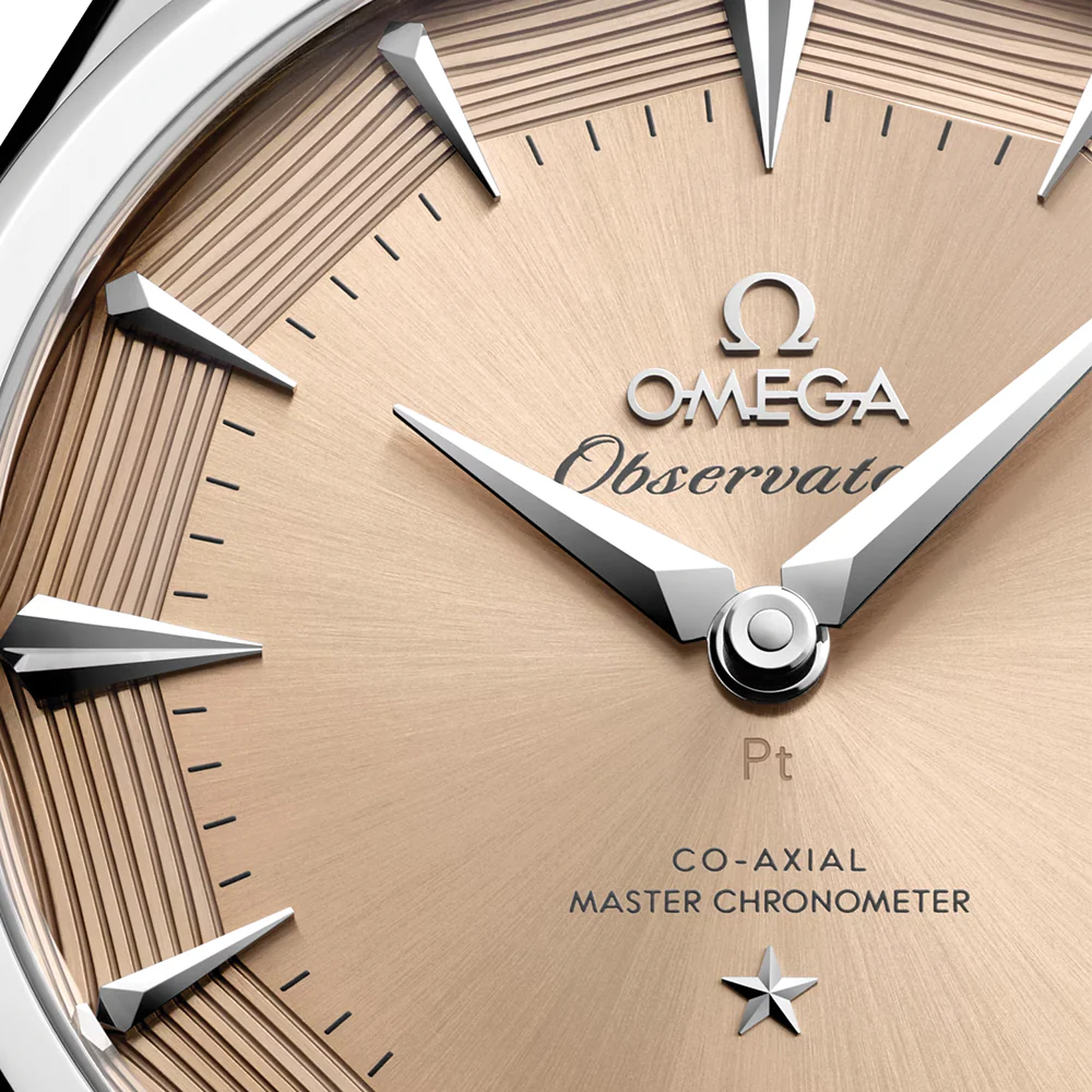 Constellation Observatory Platinum Gold 39.4mm - Bronze on Leather Strap - Image 3
