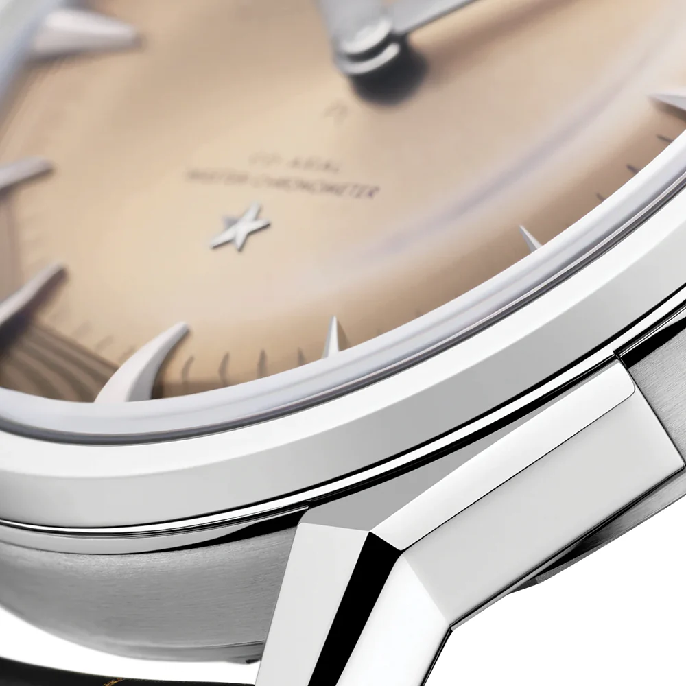 Constellation Observatory Platinum Gold 39.4mm - Bronze on Leather Strap - Image 4
