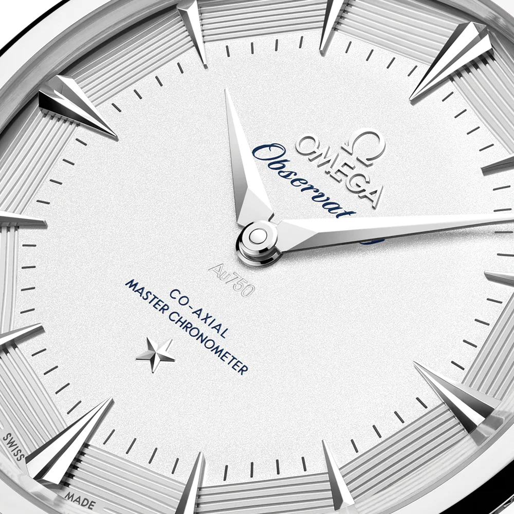 Constellation Observatory Canopus Gold™ 39.4mm - Silver on Leather Strap - Image 3