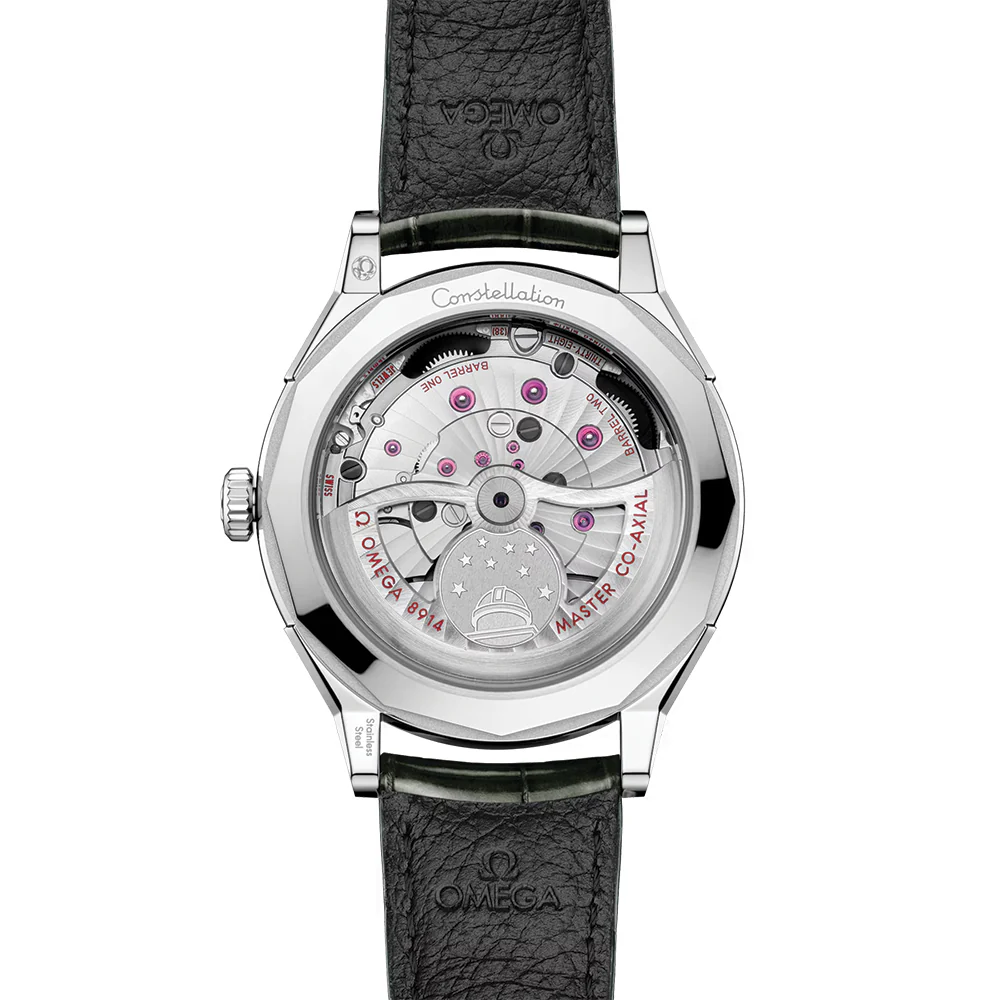 Constellation Observatory 39.4mm - White, Sedna™ Gold Accents on Leather Strap - Image 5