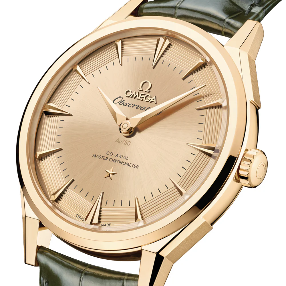 Constellation Observatory Moonshine™ Gold 39.4mm - Gold on Leather Strap - Image 3