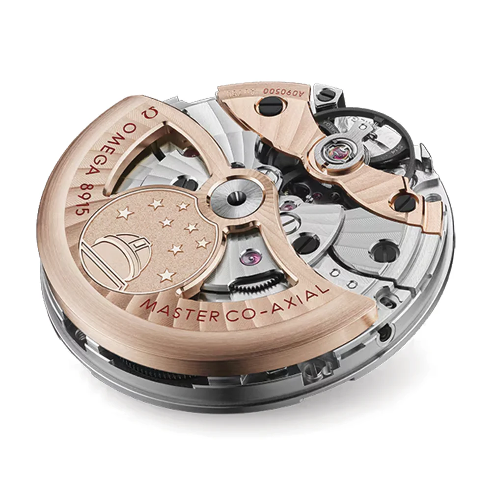Constellation Observatory Sedna™ gold 39.4mm - Pink Gold on Leather Strap - Image 5