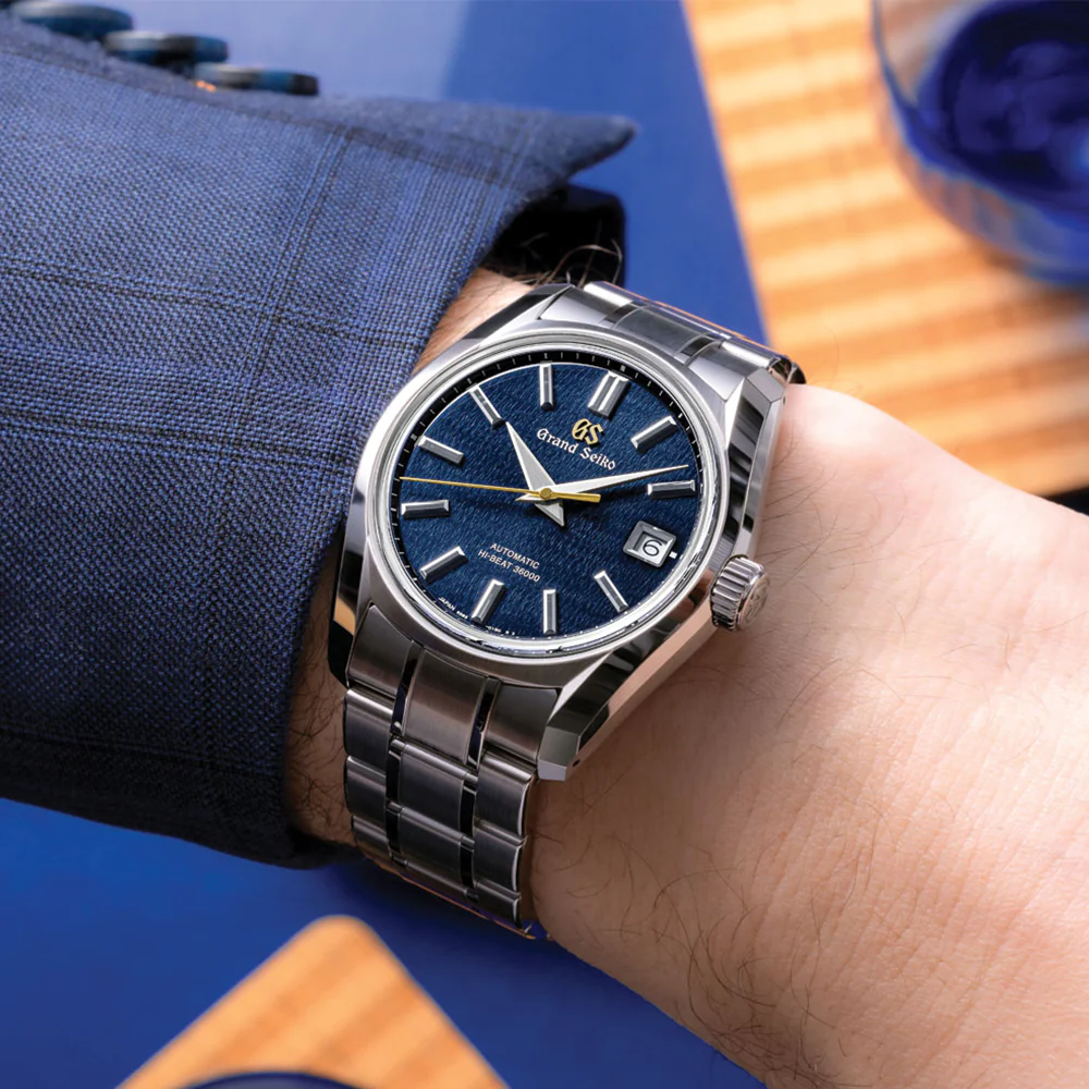 SBGH353 "Shūbun" Heritage Hi-Beat 36000 40mm - Blue on Bracelet - Image 3