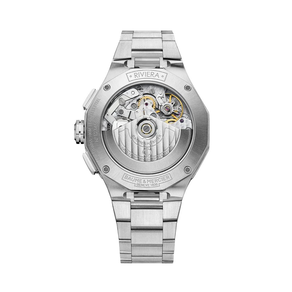 Riviera 10826 Automatic Chronograph 41mm - Blue on Bracelet - Image 3