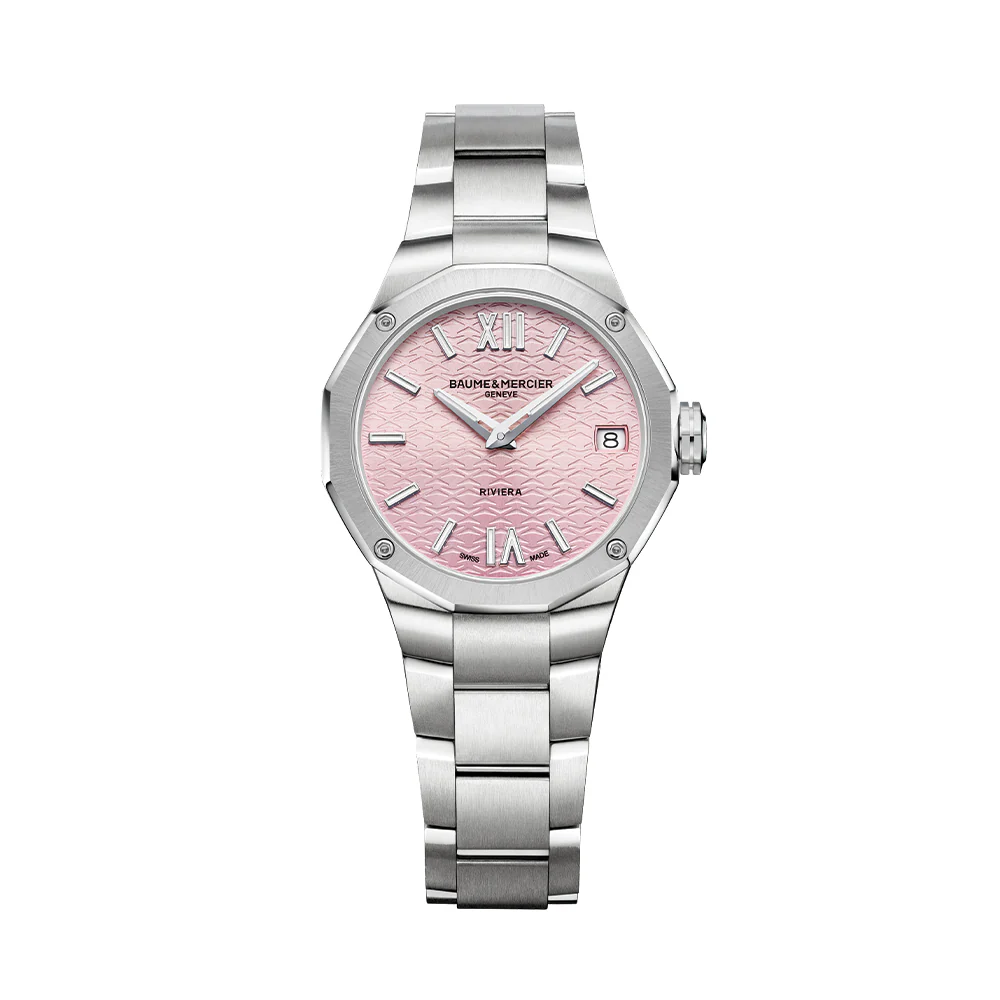 Riviera 10812 Quartz Date 33mm - Pink on Bracelet