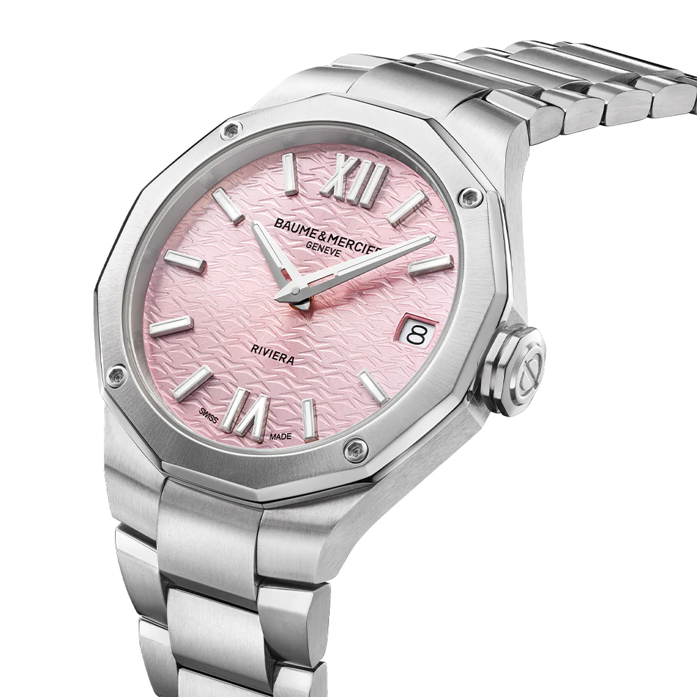 Riviera 10812 Quartz Date 33mm - Pink on Bracelet - Image 2