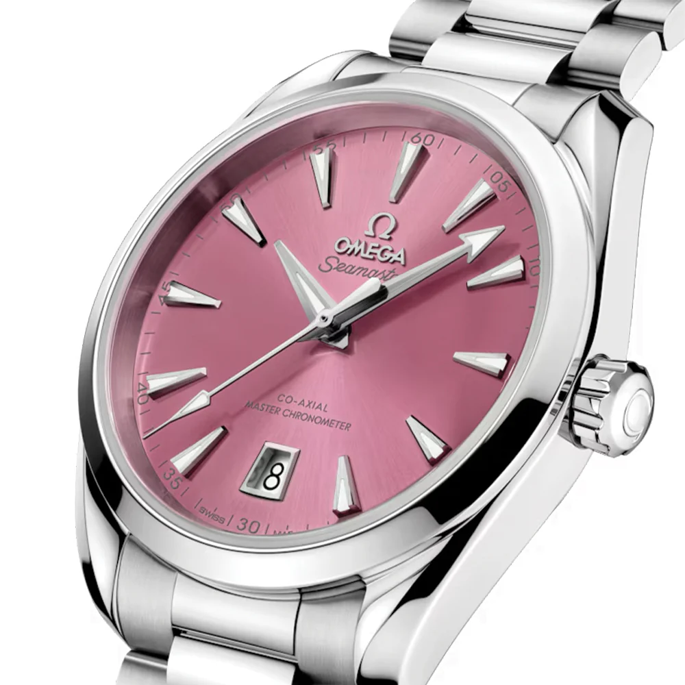 Seamaster Aqua Terra Shades 38mm - Shell Pink on Bracelet - Image 2