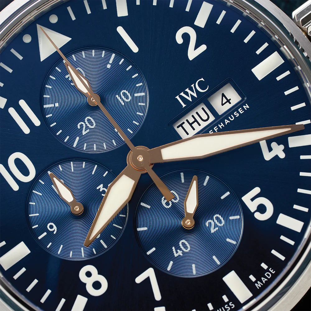 Pilot’s Watch Chronograph Le Petit Prince 43mm - Blue on Rubber Strap - Image 5