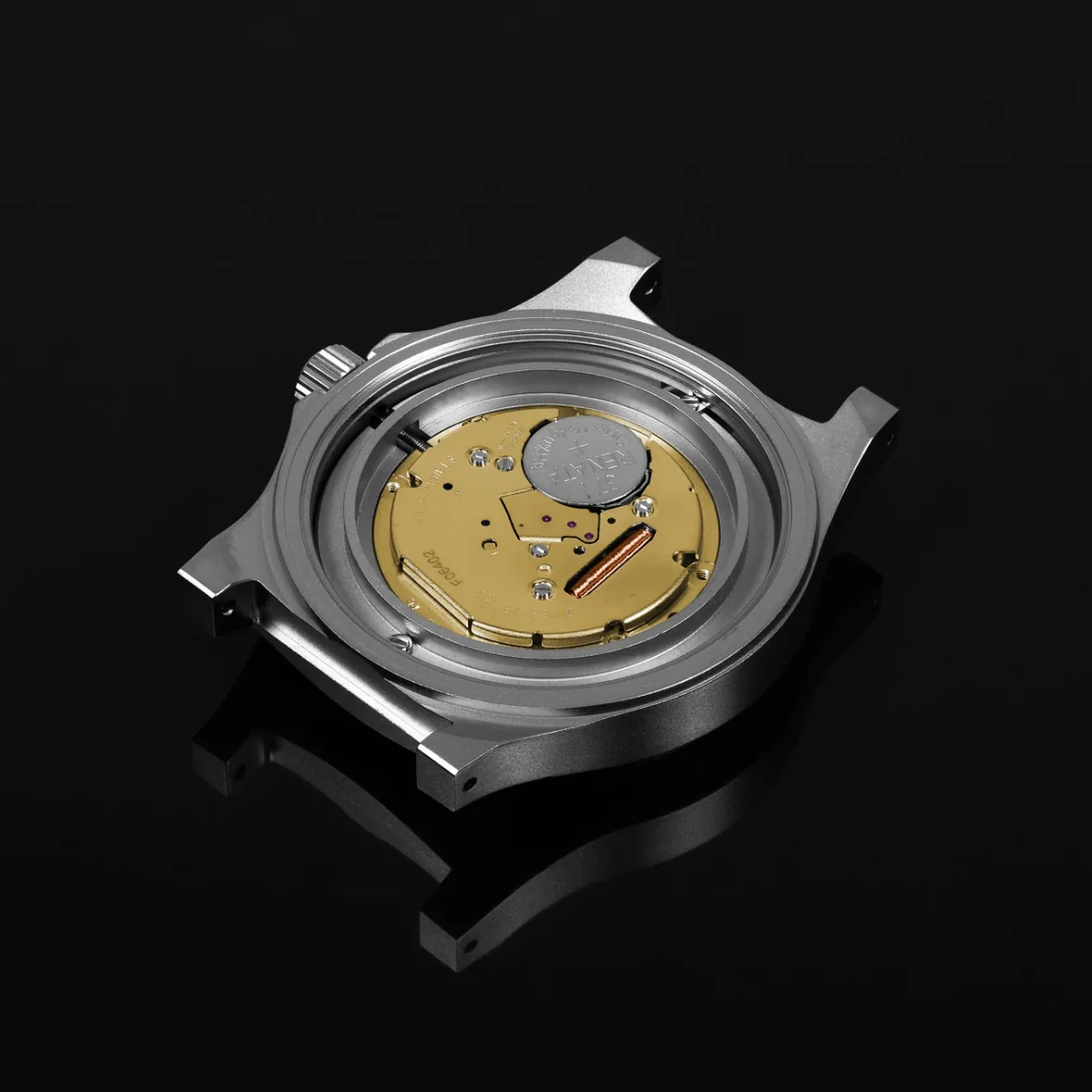 Jeep Willy's SSGPQ Officer's Quartz 41mm - Black on Leather Strap - Image 9