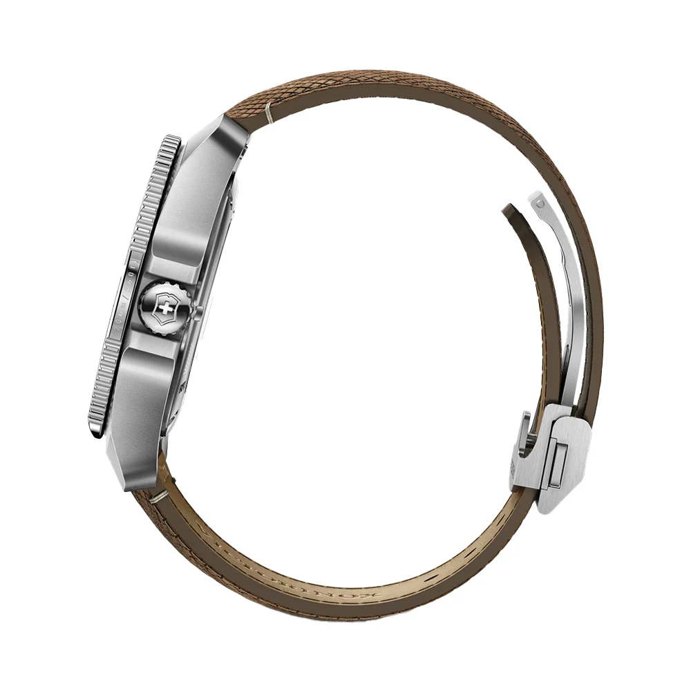 Journey 1884 Quartz 43mm - Blue on Wood Strap w/ Extra Rubber Strap - Image 5