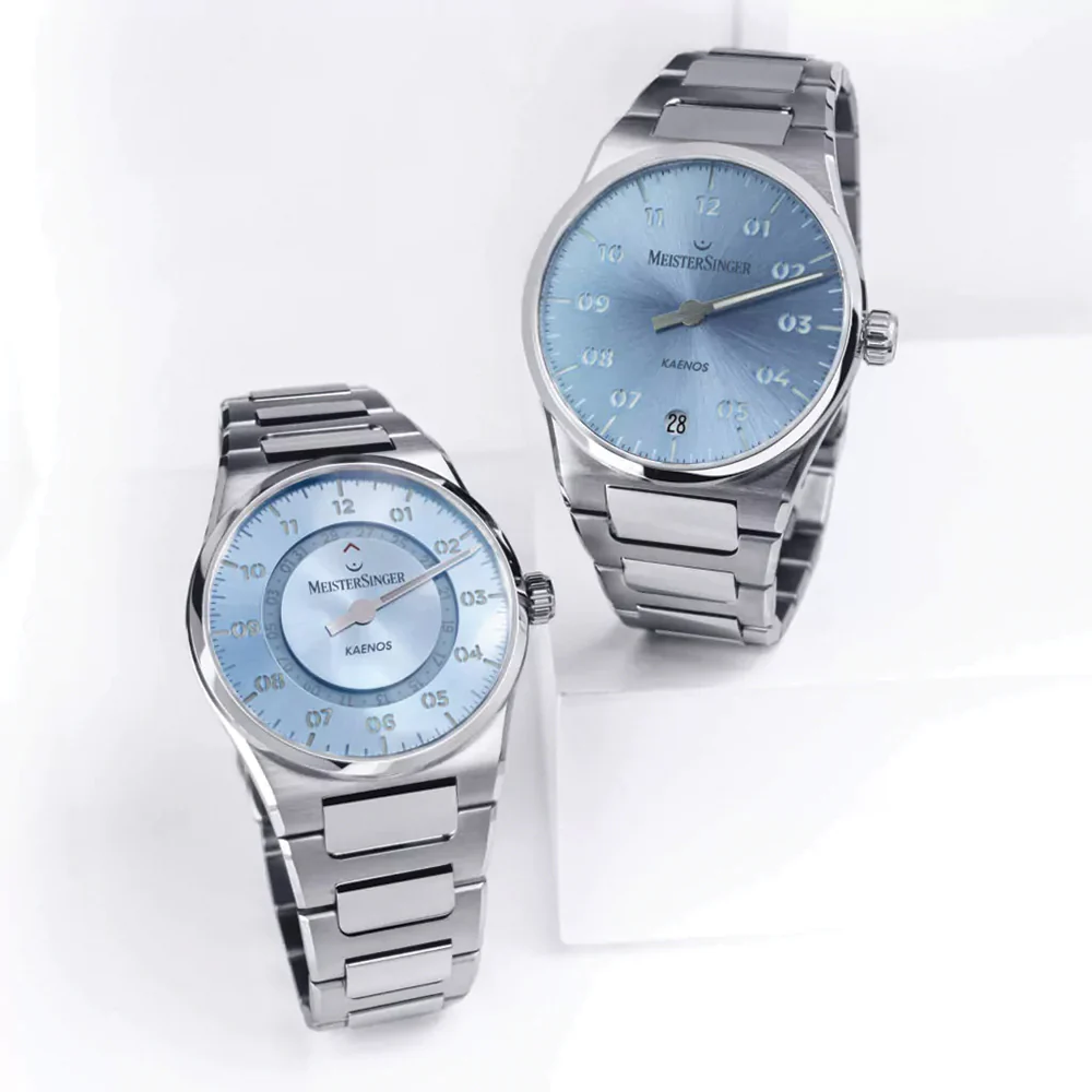 Kaenos Open Date 40mm - Ice Blue on Bracelet - Image 3