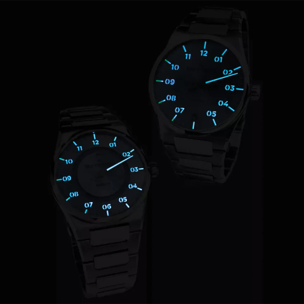 Kaenos Open Date 40mm - Ice Blue on Bracelet - Image 4