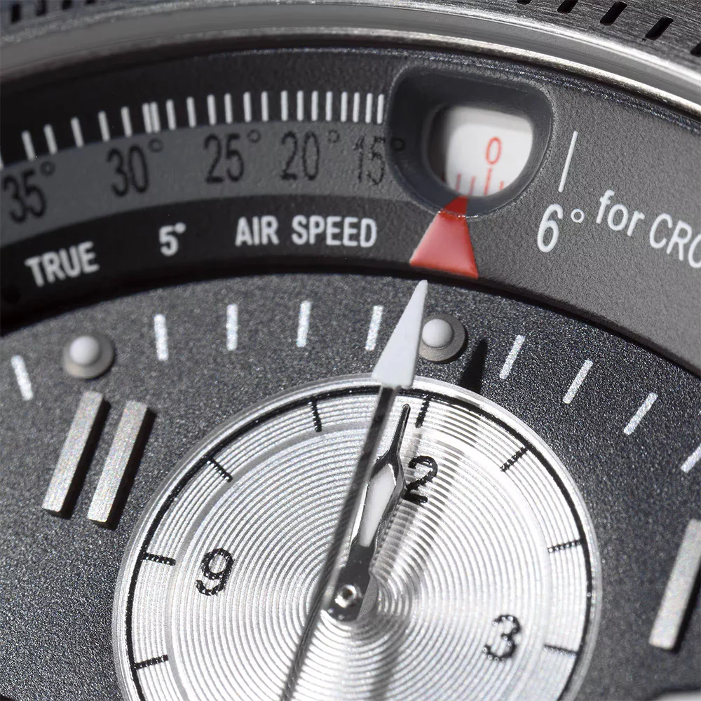 Khaki Aviation X-Wind Auto Chrono 44mm - Black on Leather Strap - Image 5