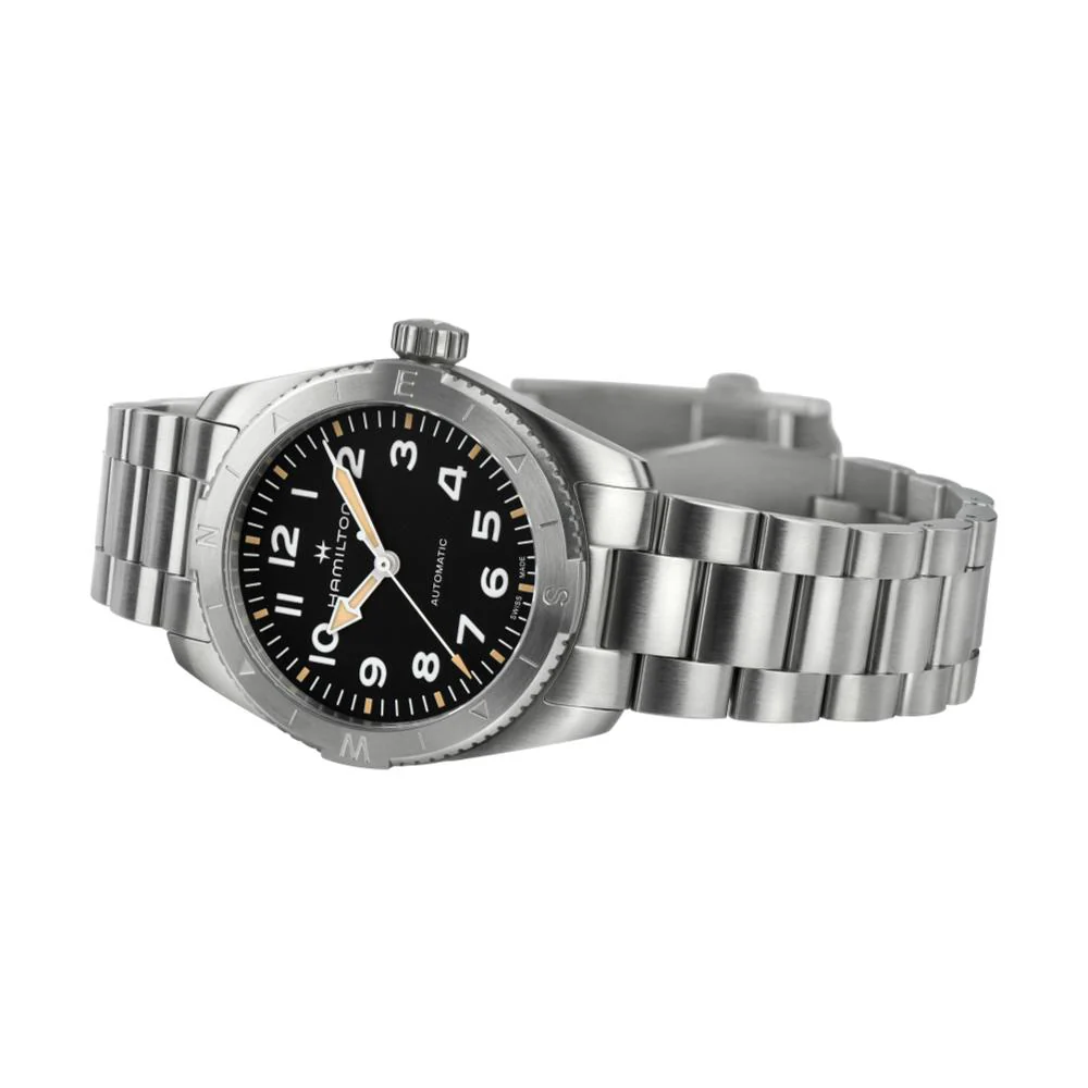 Khaki Field Expedition 37mm - Black on Bracelet - Image 2