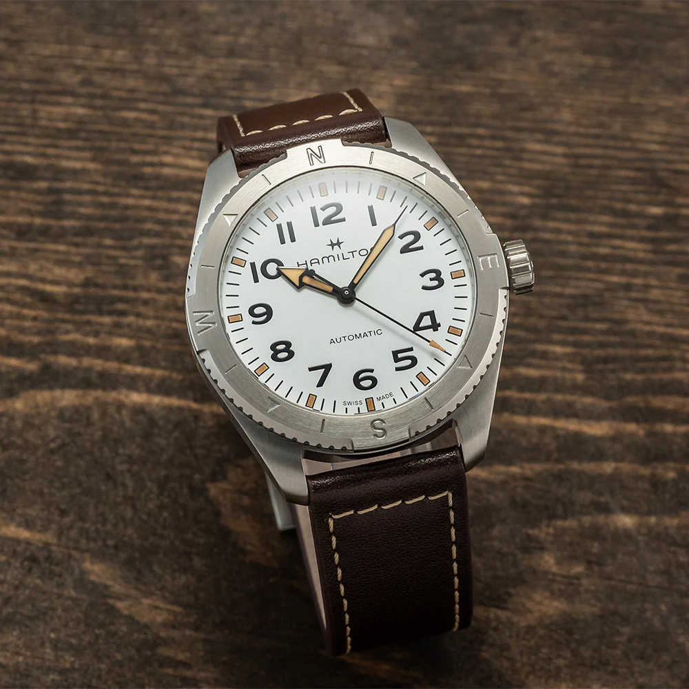 Khaki Field Expedition 37mm - White on Strap - Image 2