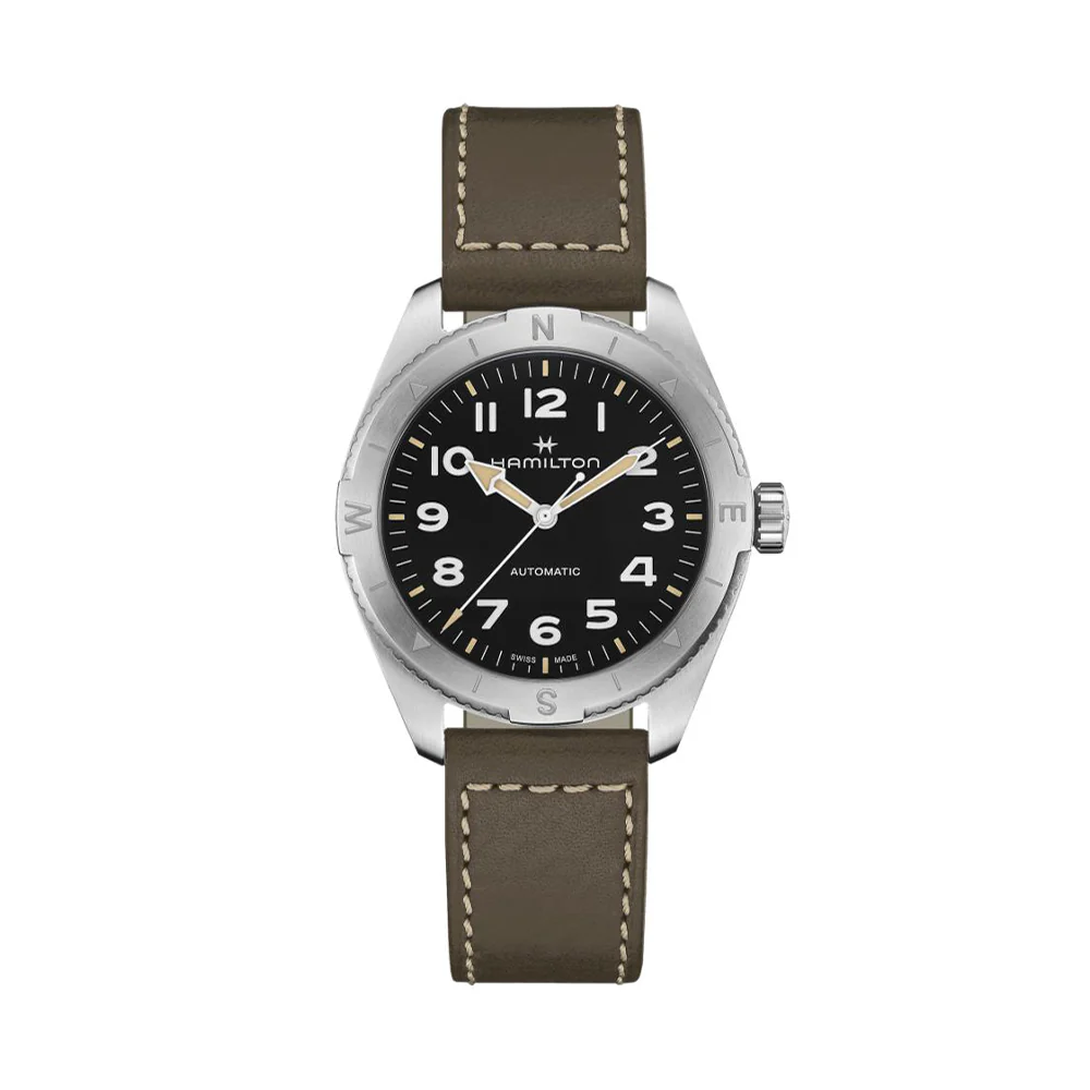 Khaki Field Expedition 41mm - Black on Strap