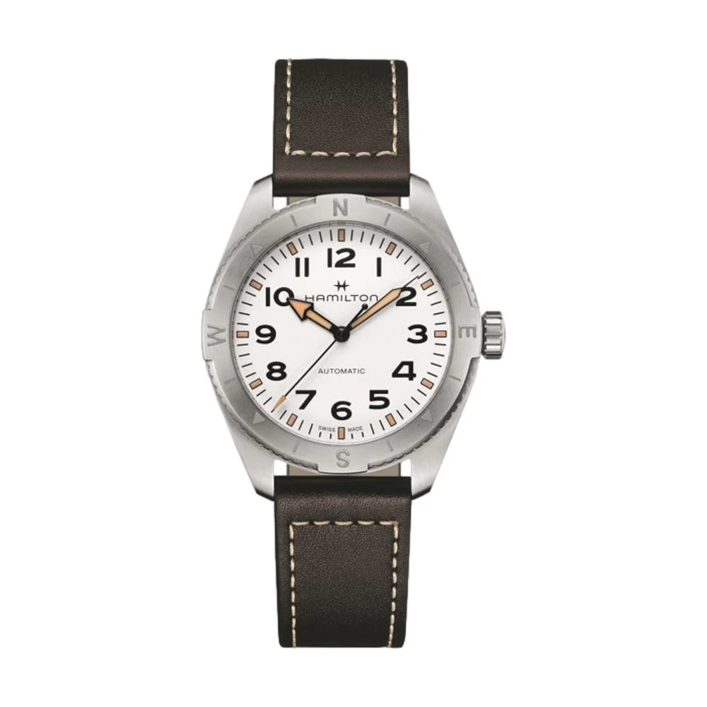 Khaki Field Expedition 41mm - White on Strap