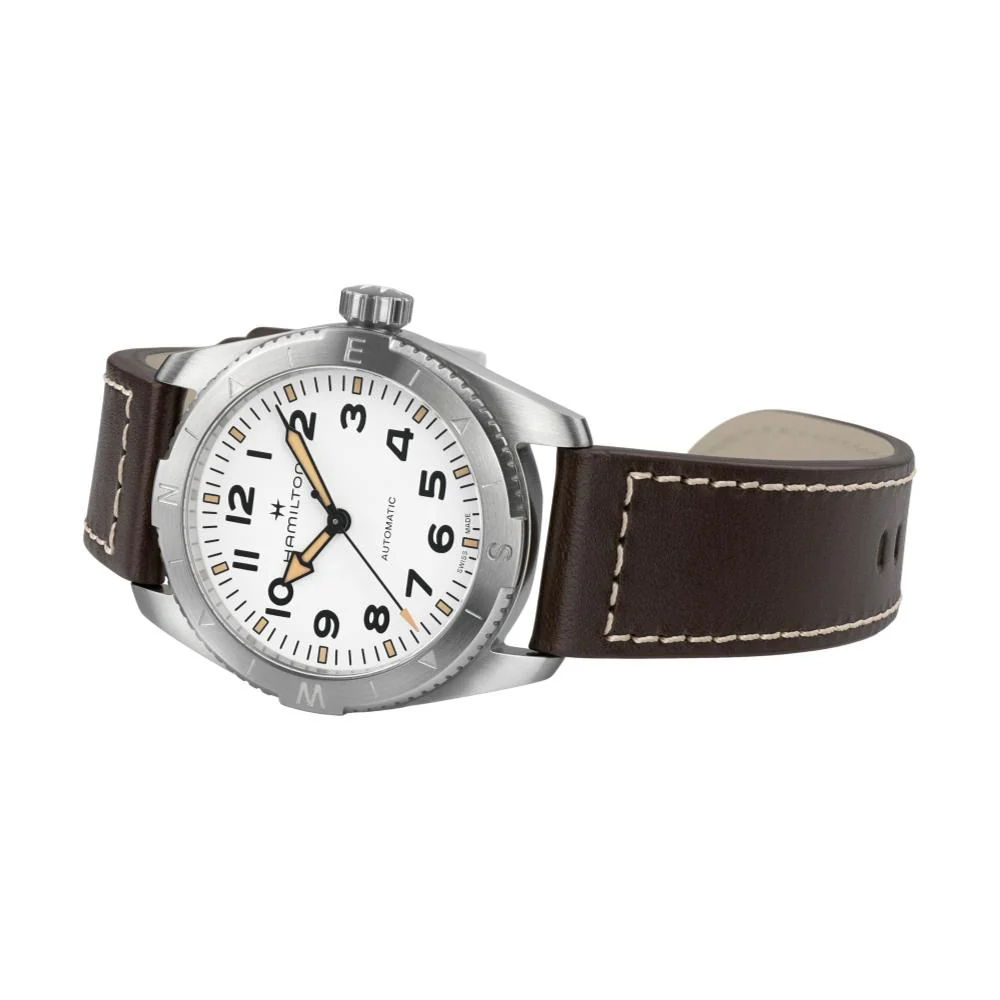 Khaki Field Expedition 41mm - White on Strap - Image 2