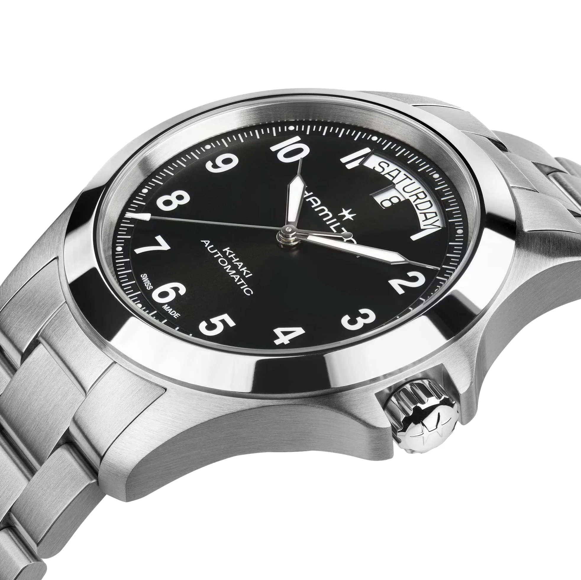 Khaki Field Auto 40mm - Black on Bracelet - Image 5