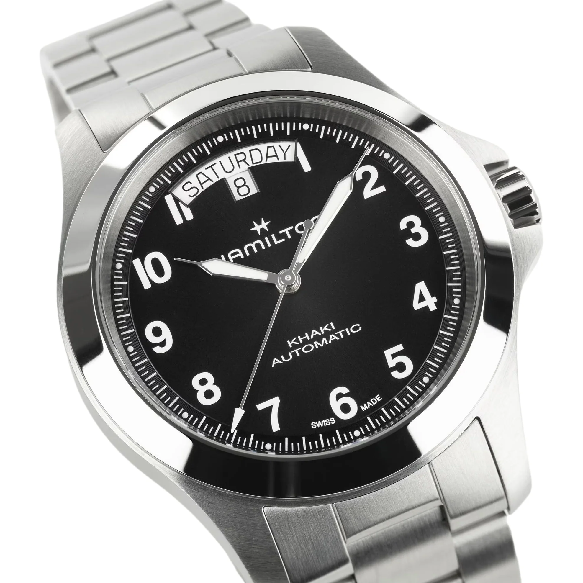 Khaki Field Auto 40mm - Black on Bracelet - Image 6