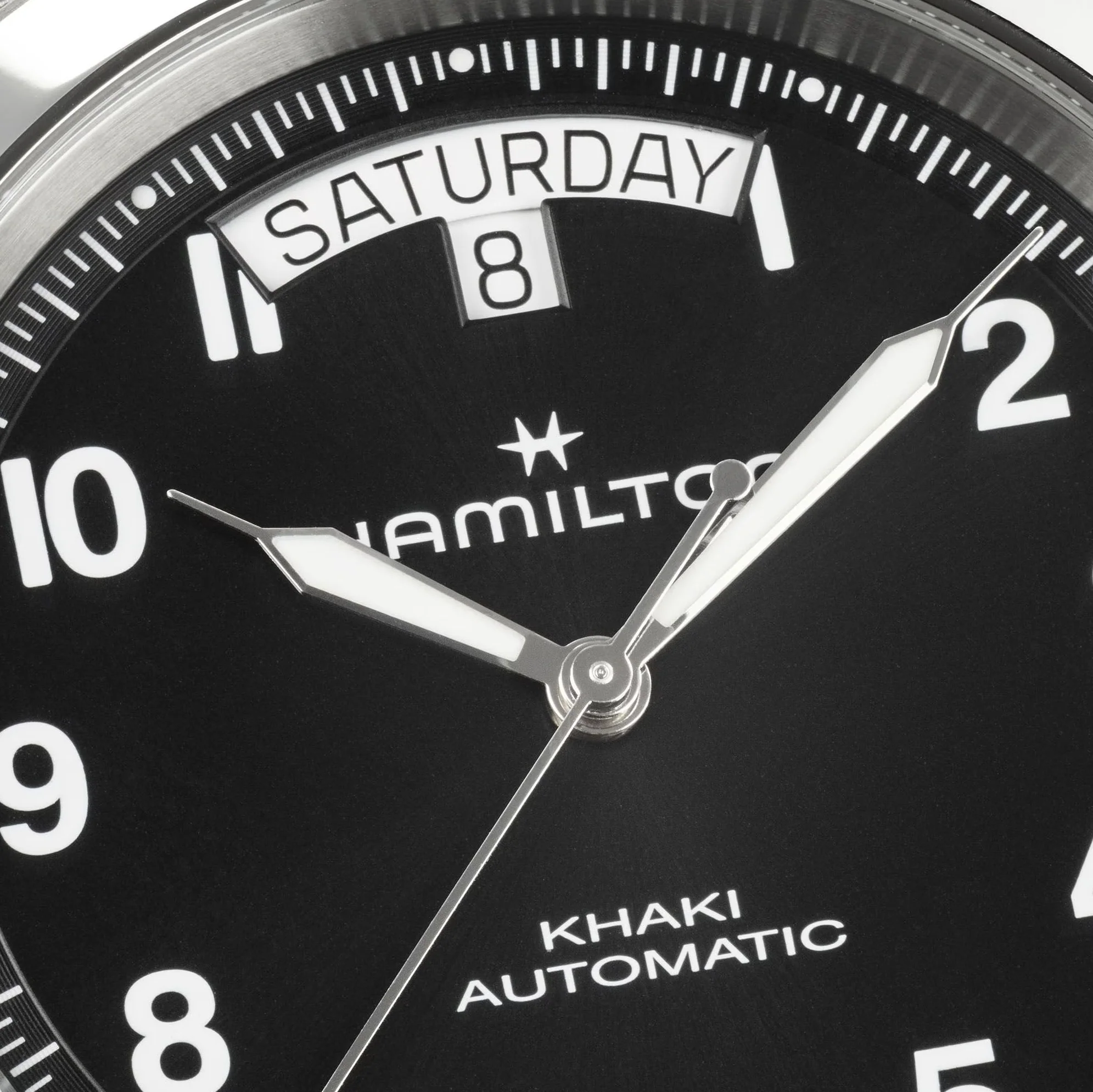 Khaki Field Auto 40mm - Black on Brown Leather Strap - Image 5