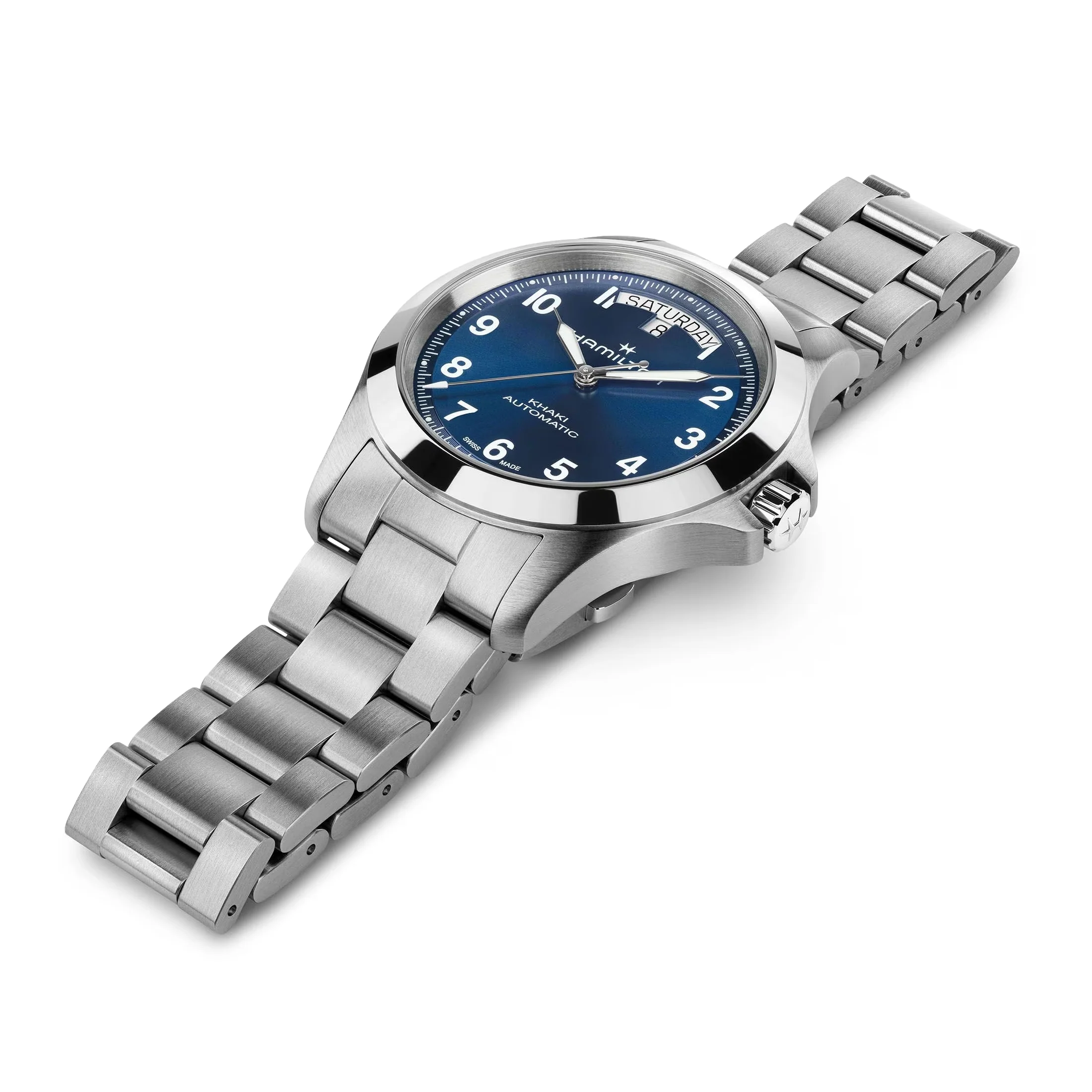 Khaki Field Auto 40mm - Blue on Bracelet - Image 4