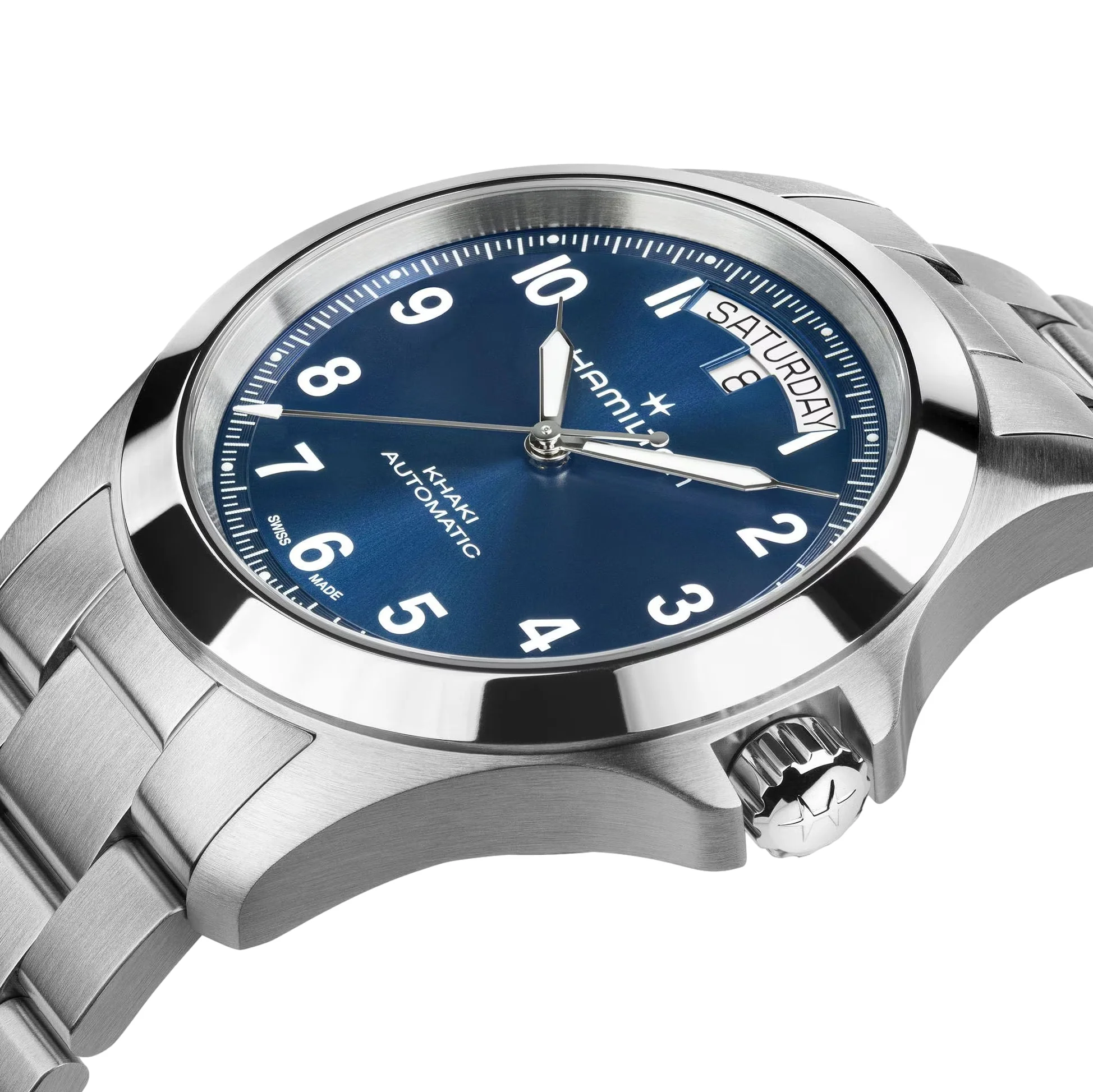 Khaki Field Auto 40mm - Blue on Bracelet - Image 5