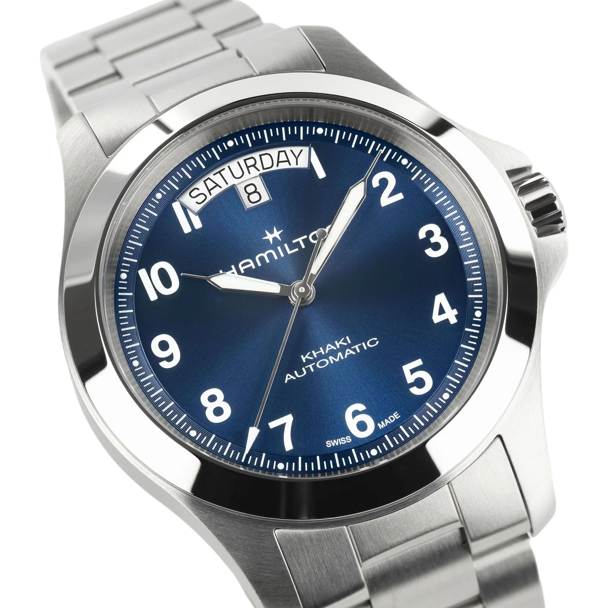 Khaki Field Auto 40mm - Blue on Bracelet - Image 6