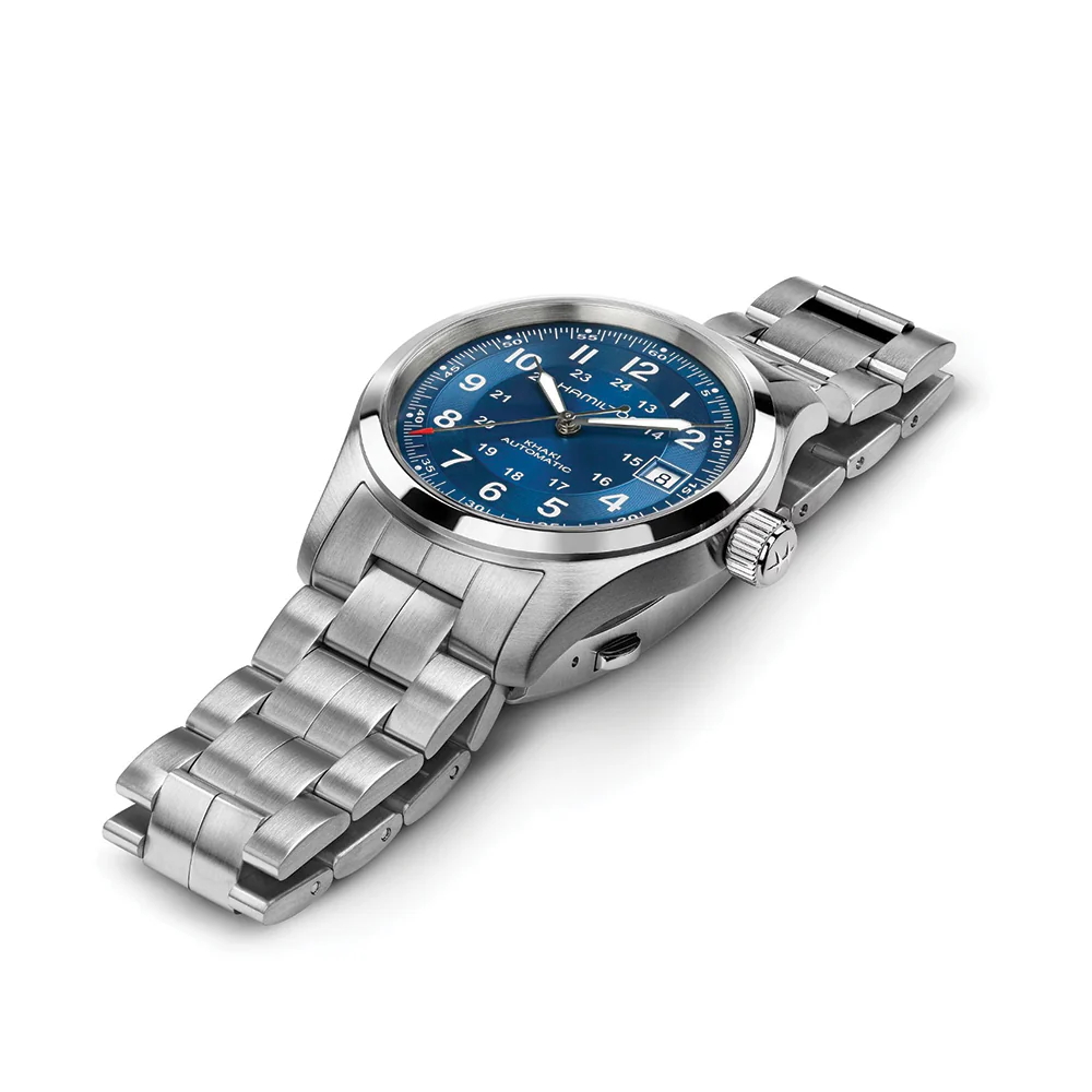Khaki Field Auto Date 38mm - Blue on Bracelet - Image 2