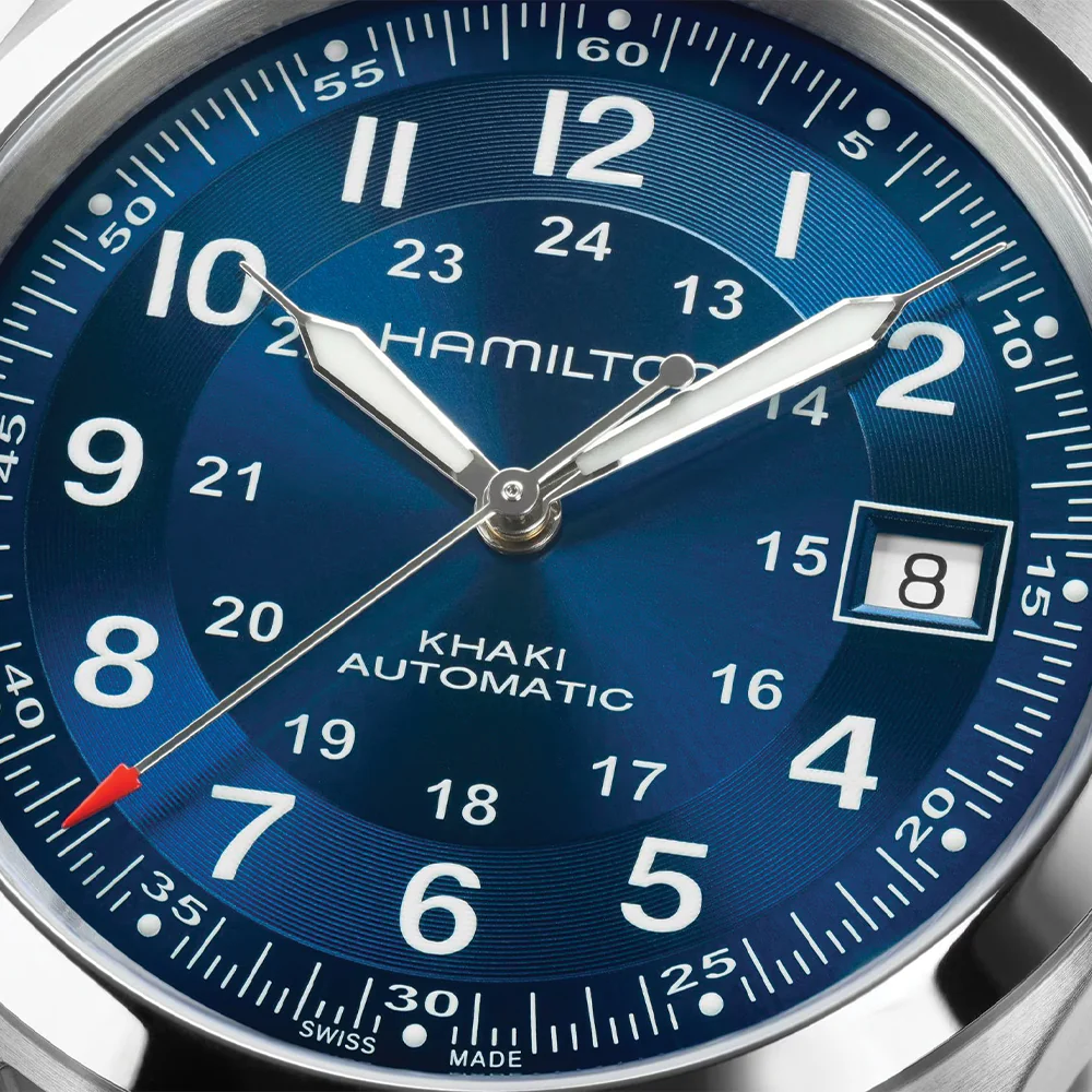 Khaki Field Auto Date 38mm - Blue on Bracelet - Image 3