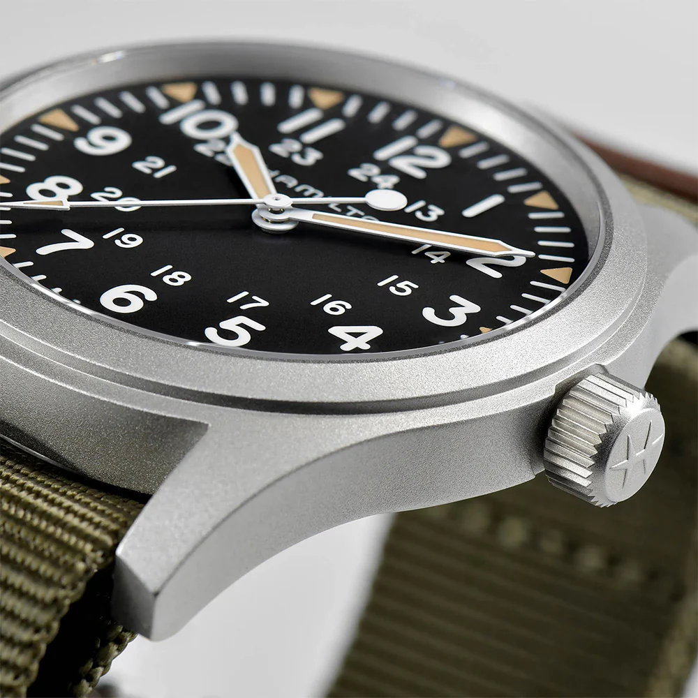 Khaki Field Mechanical 42mm - Black on Textile Strap - Image 2