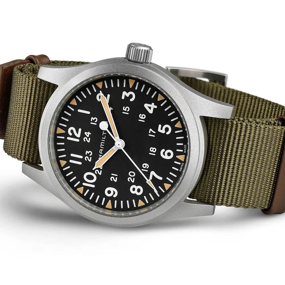Khaki Field Mechanical 42mm - Black on Textile Strap - Image 4