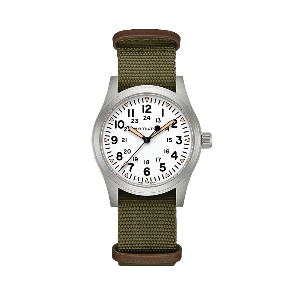 Khaki Field Mechanical 42mm - White on Strap