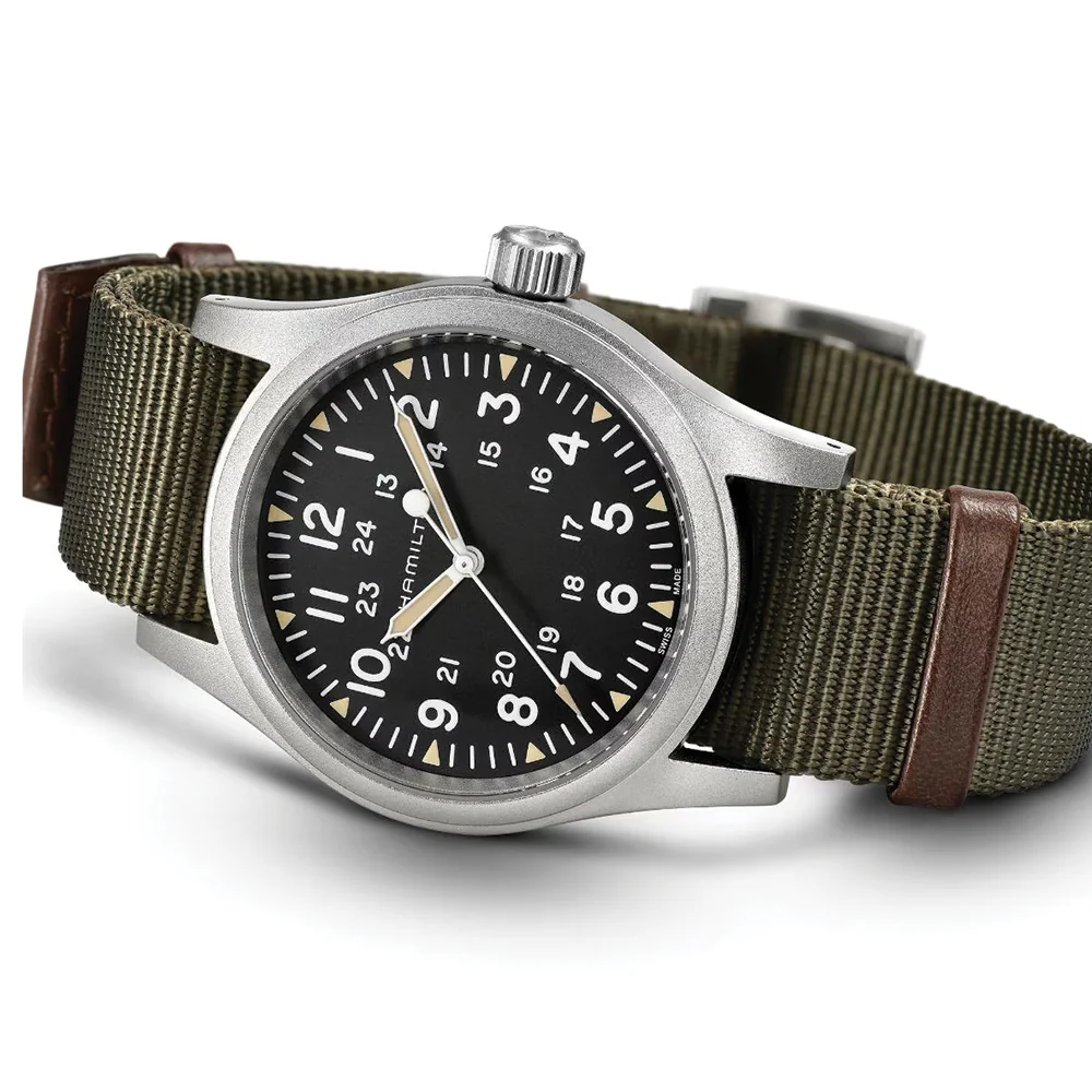 Khaki Field Mechanical 38mm - Black on Textile Strap - Image 5