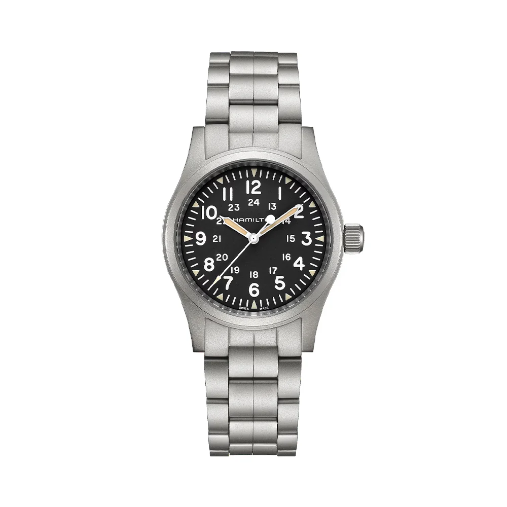 Khaki Field Mechanical 38mm - Black on Bracelet