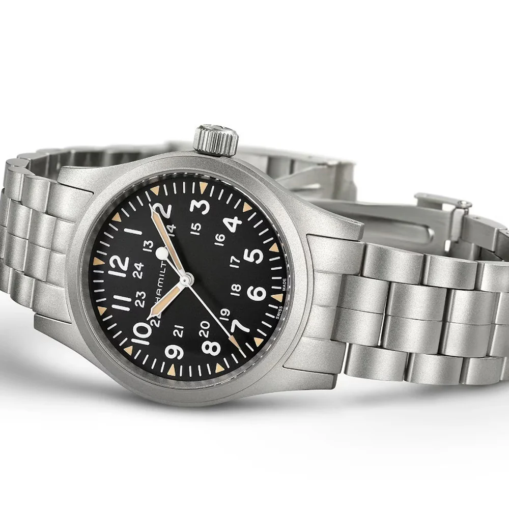 Khaki Field Mechanical 38mm - Black on Bracelet - Image 4