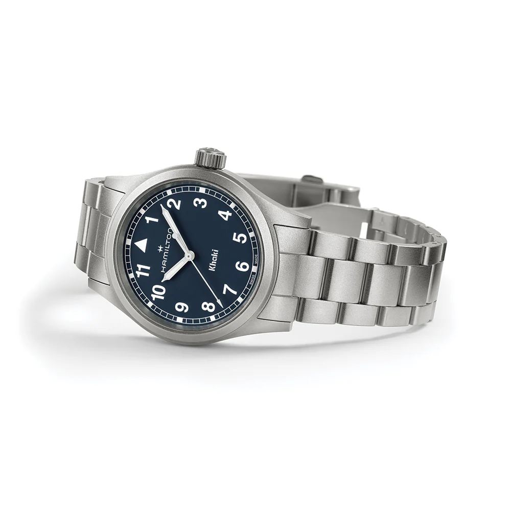 Khaki Field Quartz 38mm - Blue on Bracelet - Image 2