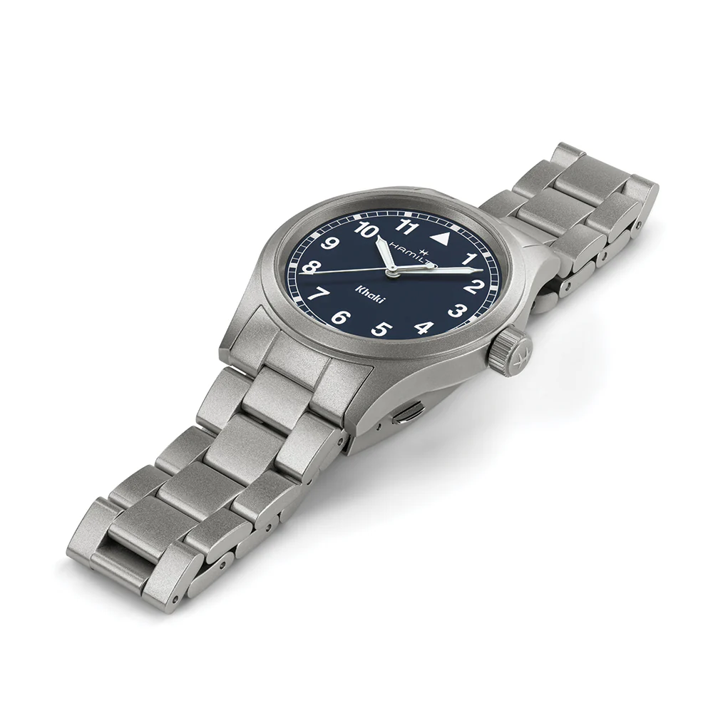 Khaki Field Quartz 38mm - Blue on Bracelet - Image 4