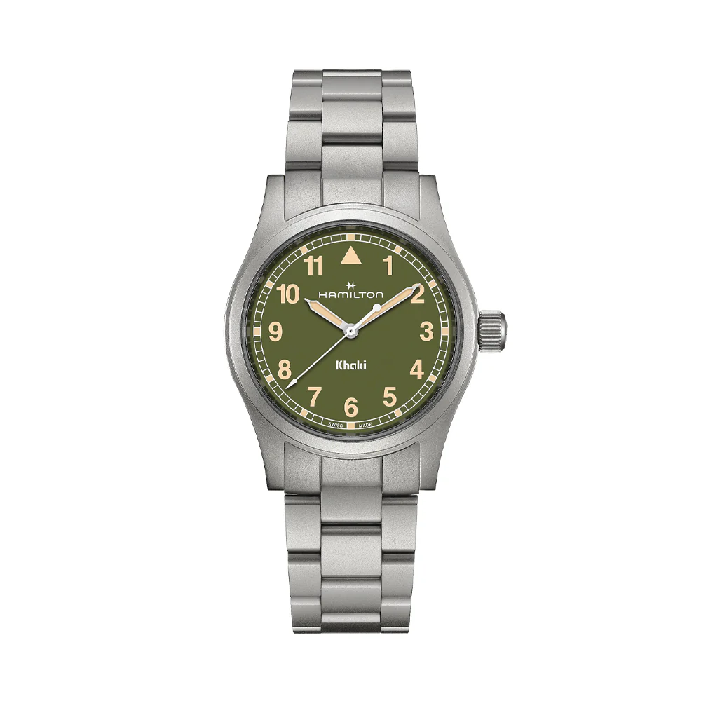 Khaki Field Quartz 38mm - Green on Bracelet